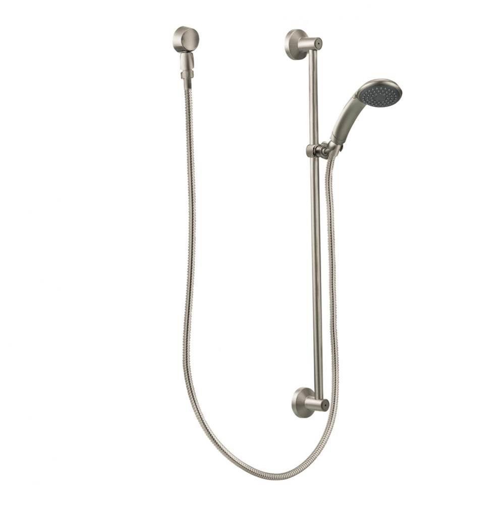 Classic brushed nickel handheld shower