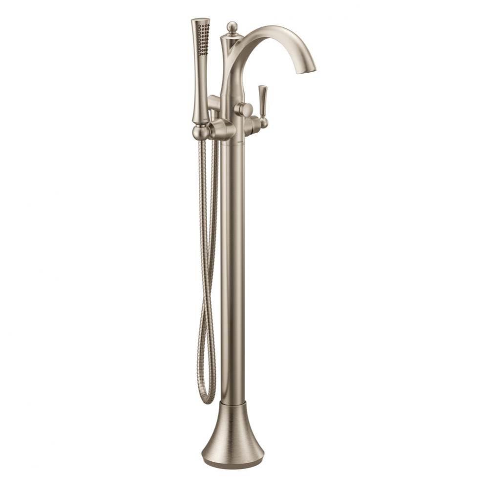 Wynford One-Handle Freestanding Floor Mount Tub Filler with Handshower, Includes Interchangeable H