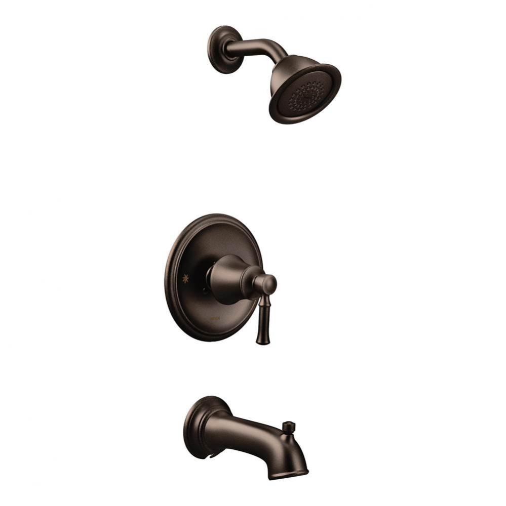 Dartmoor Posi-Temp Watersense 1-Handle Wall-Mount Tub and Shower Faucet Trim Kit in Oil Rubbed Bro