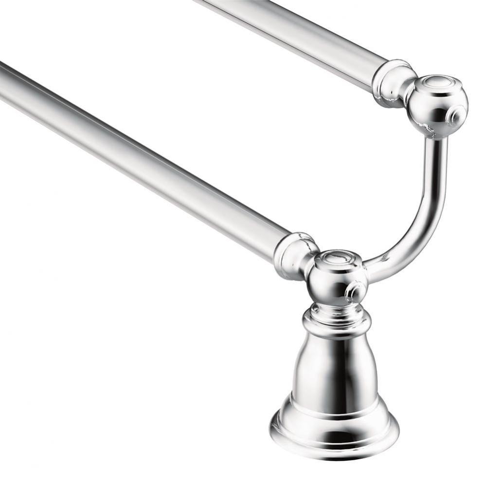 Chrome 24'' Double Towel Bar