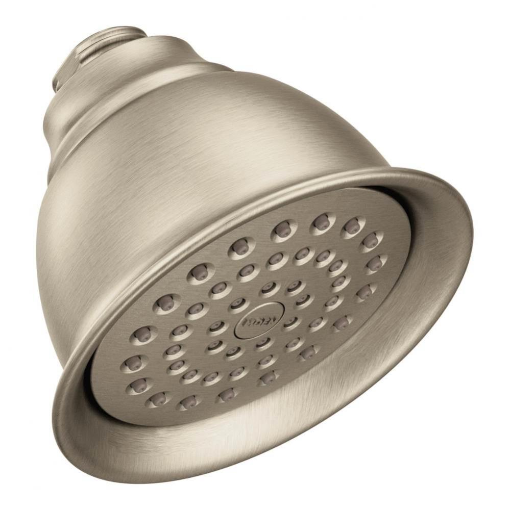 One-Function Eco-Performance Shower Head, Brushed Nickel