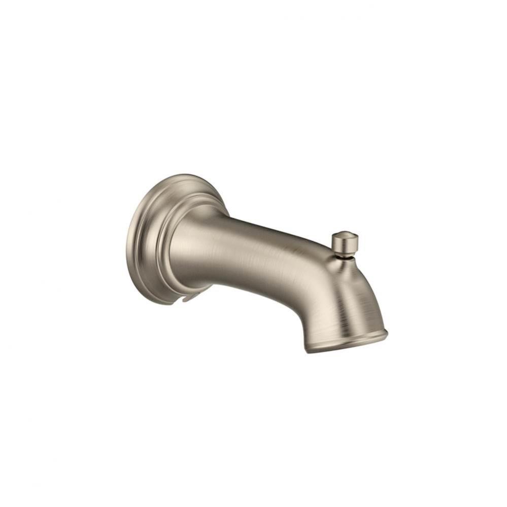 Dartmoor 1/2-Inch Slip Fit Connection Diverter Tub Spout, Brushed Nickel