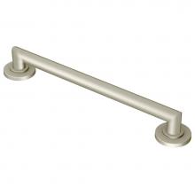 Moen YG0818BN - Bathroom Safety 18-Inch Stainless Steel Modern Bathroom Grab Bar, Brushed Nickel