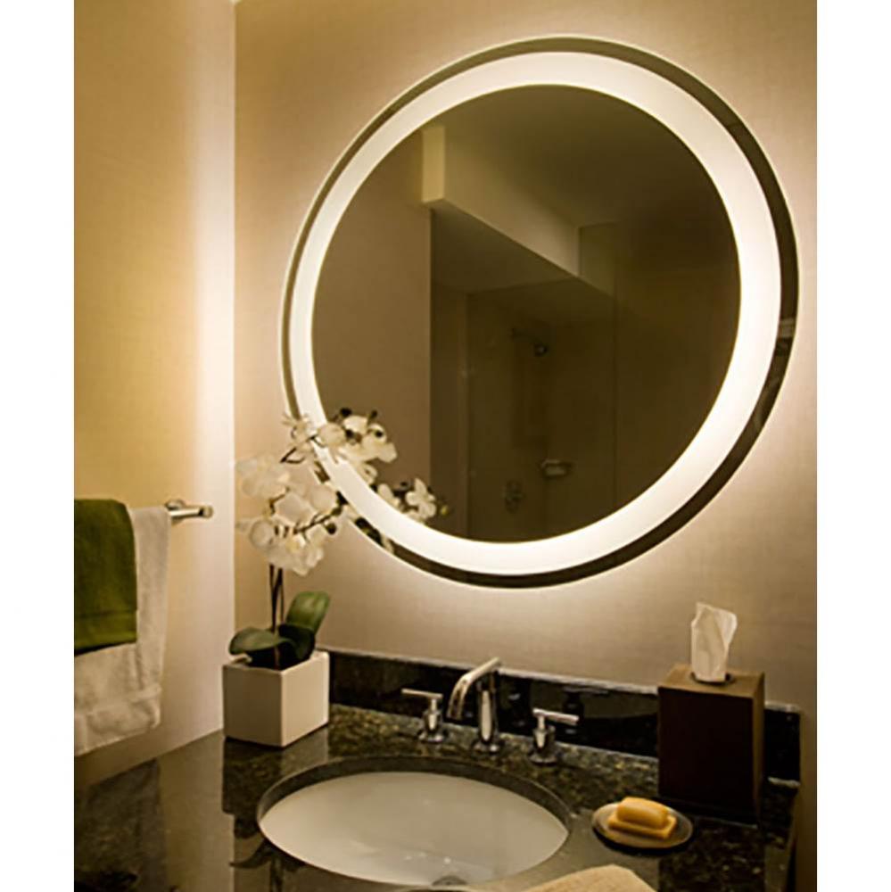 Eternity 36&apos;&apos; Round Lighted Mirror with AVA