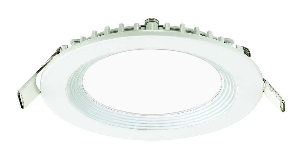 LED SLIM REC,4IN,BAF,9W,RD,WHT