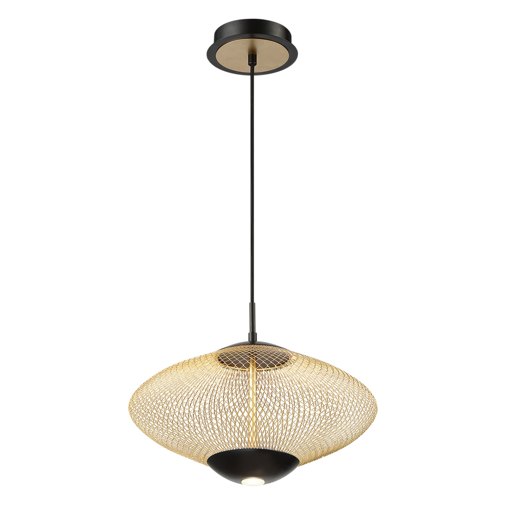 PARK,PENDANT,LED,SML,GOLD/BLK