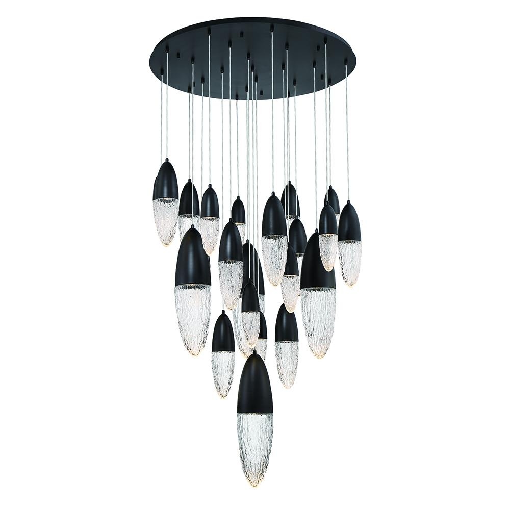 ECROU,22LT CHANDELIER,BLK