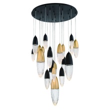 Eurofase 43860-043 - ECROU,22LT CHANDELIER,BLK/GLD