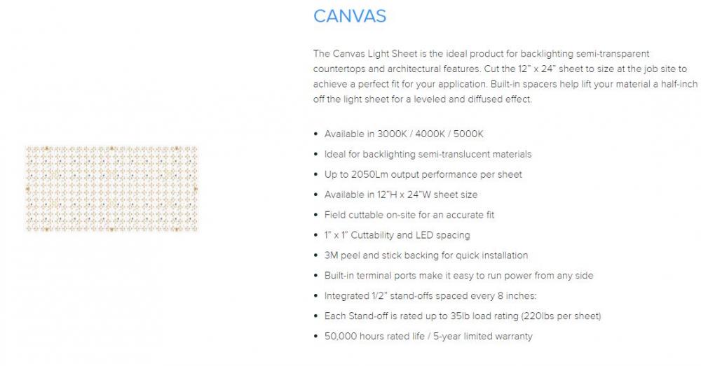 Canvas sheet 3000k
