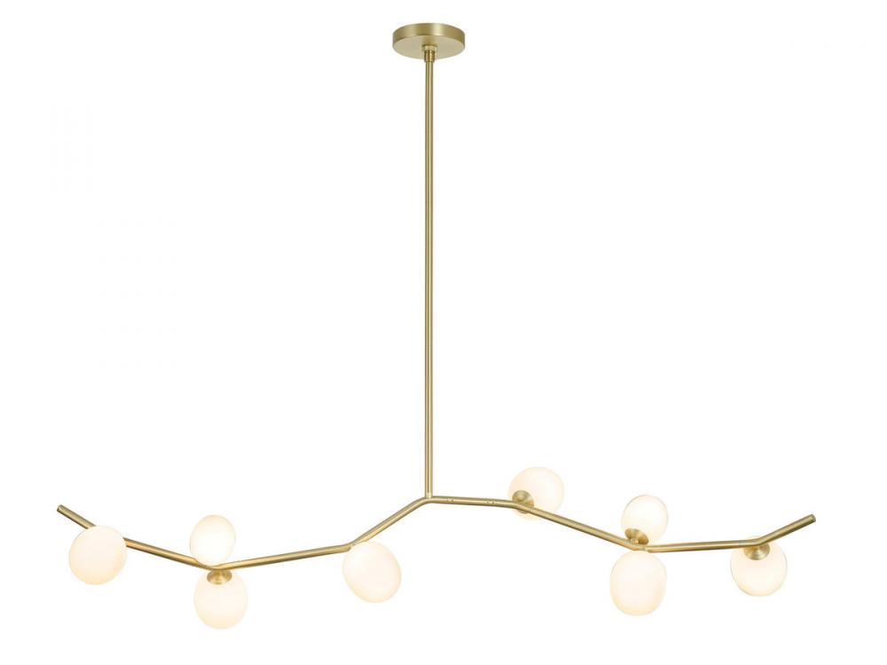 Hampton 8 Light Glass Globe Chandelier