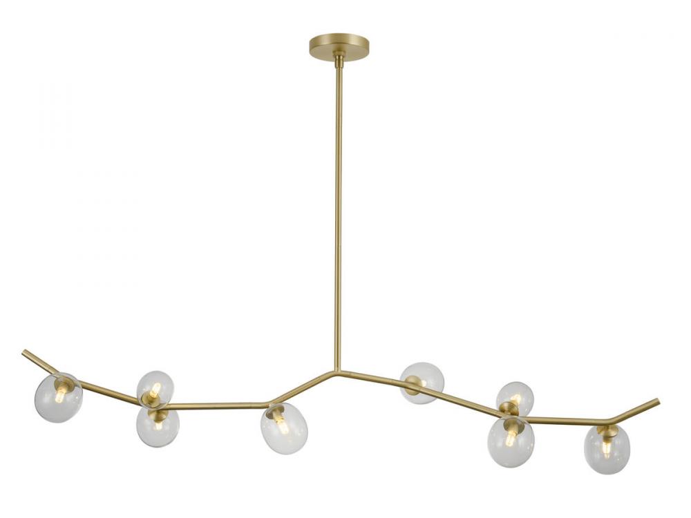 Hampton 8 Light Glass Globe Chandelier