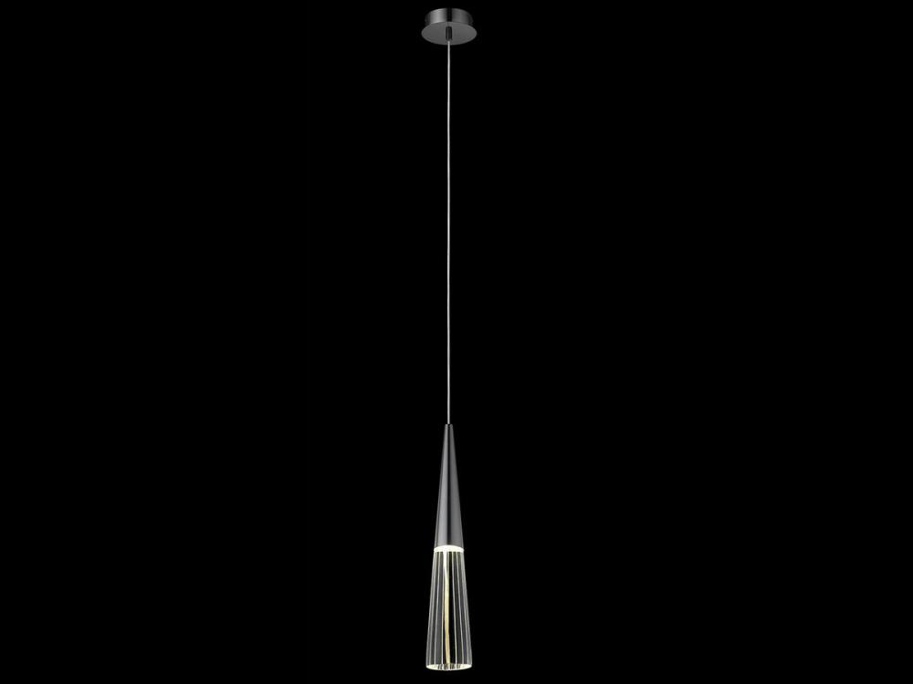 Encino Crystal And Metal 1 Light Pendant