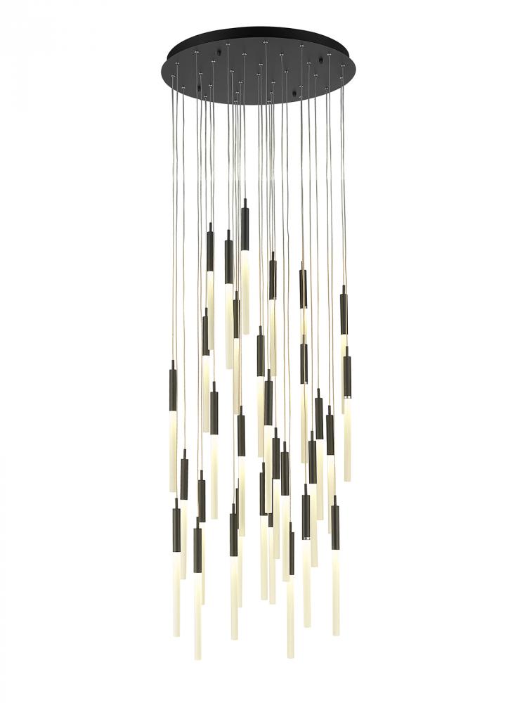 Main Street Collection 31 Light Frosted Glass Multi Port Pendant