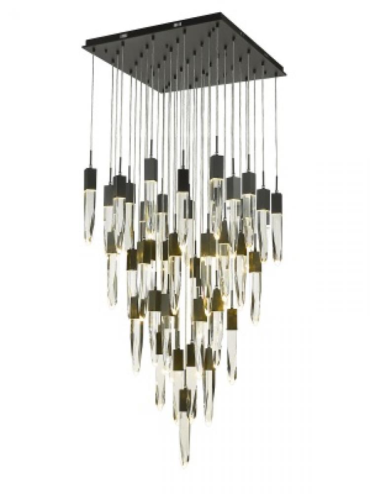 Aspen Collection 41 Light Clear Crystal Multi Port Pendant