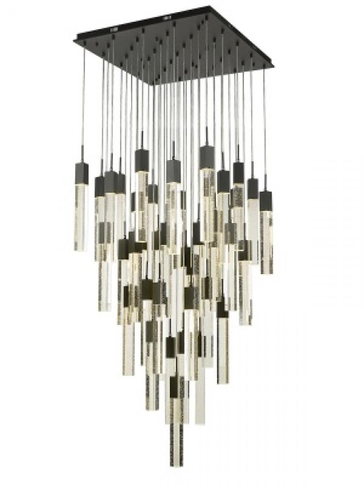 The Original Glacier Collection 41 Light Bubbled Crystal Multi Port Pendant