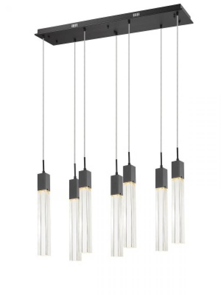 The Original Glacier Collection 7 Light Clear Crystal Multi Port Pendant