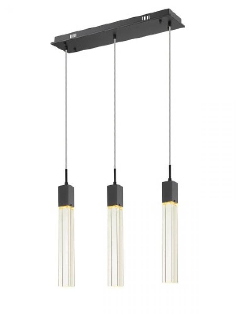 The Original Glacier Collection 3 Light Clear Crystal Multi Port Pendant