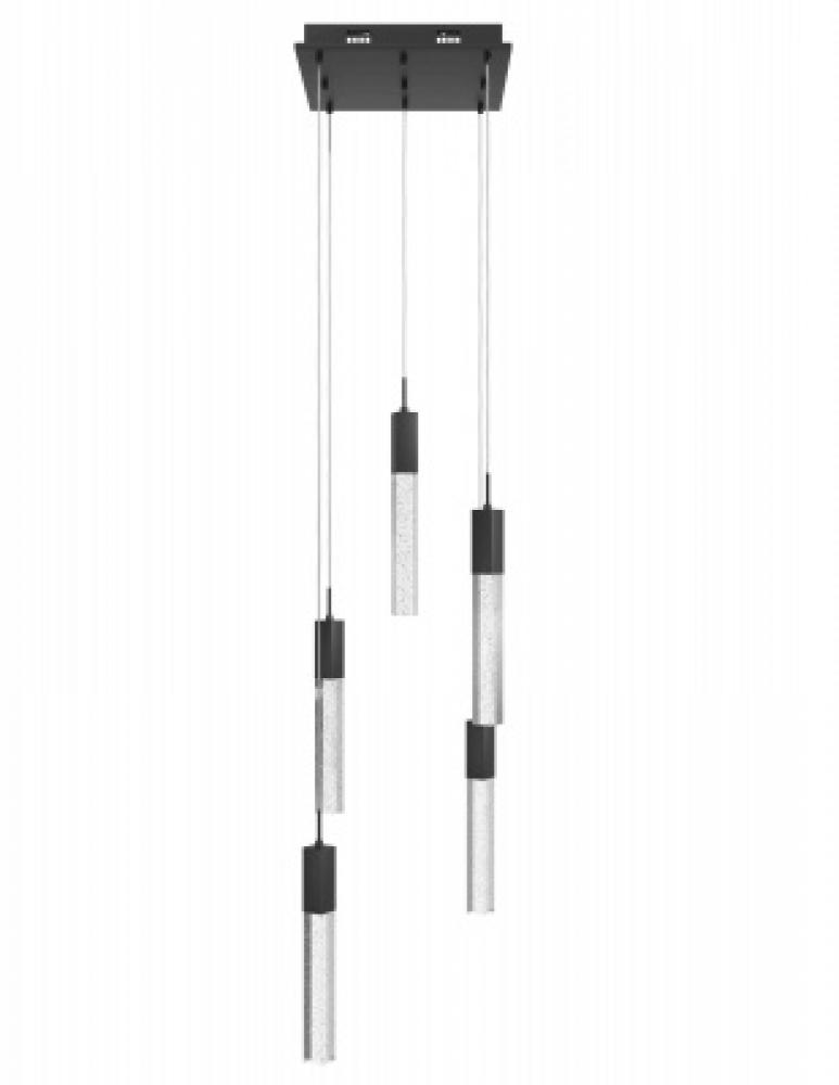 The Original Glacier Collection 5 Light Bubbled Crystal Multi Port Pendant