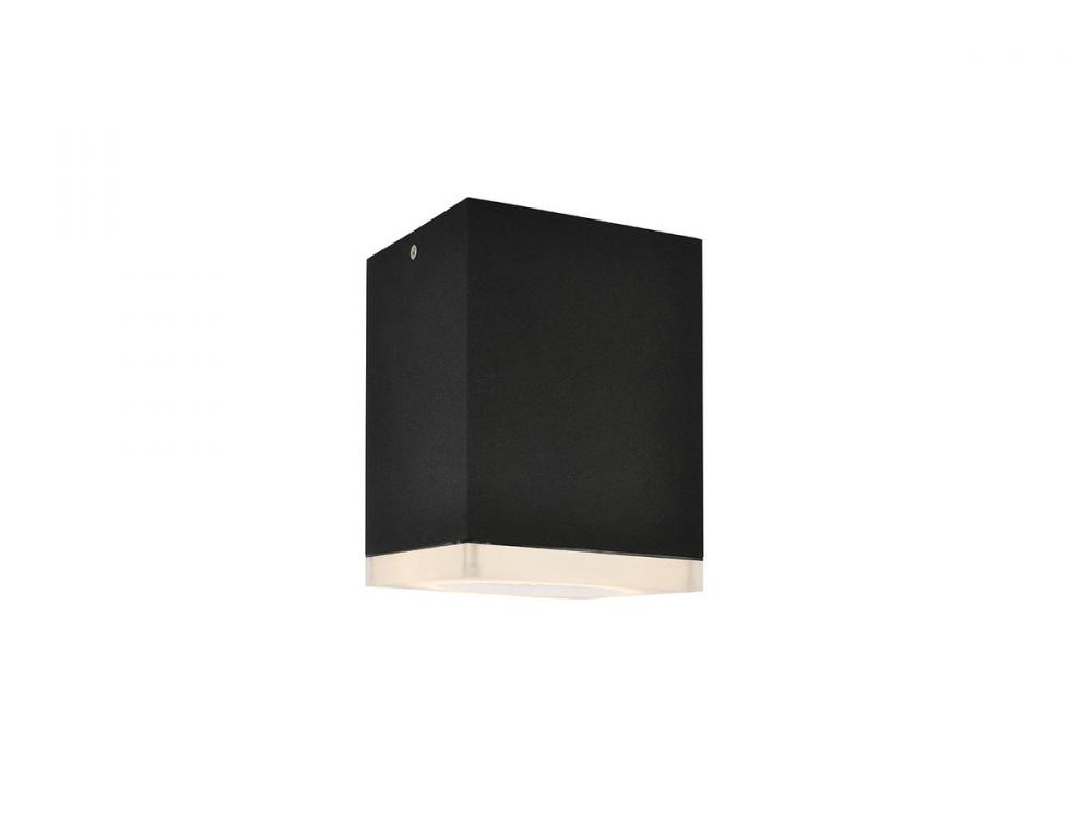Avenue Outdoor Black Ourtdoor Ceiling Flush Sconce
