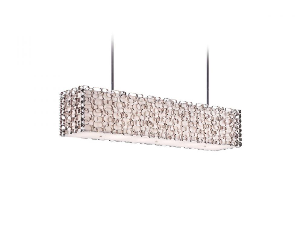 Ventura Blvd. Collecton Metal Oval Pattern Rectangle Hanging Fixture
