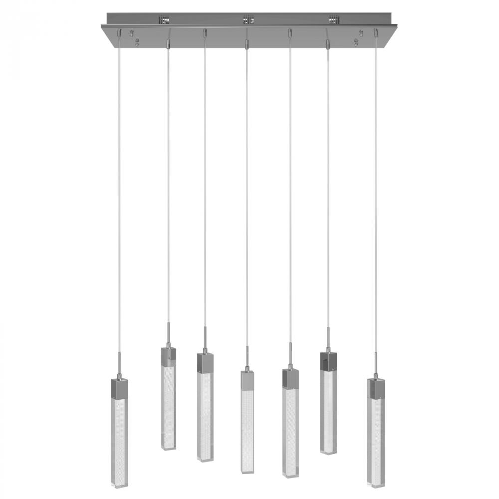 The Original Glacier Snow Collection 7 Light Acyrlic Multi Port Pendant