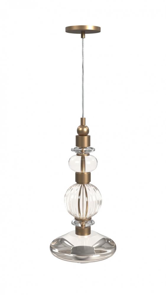 Avra Glass And Metal Pendant