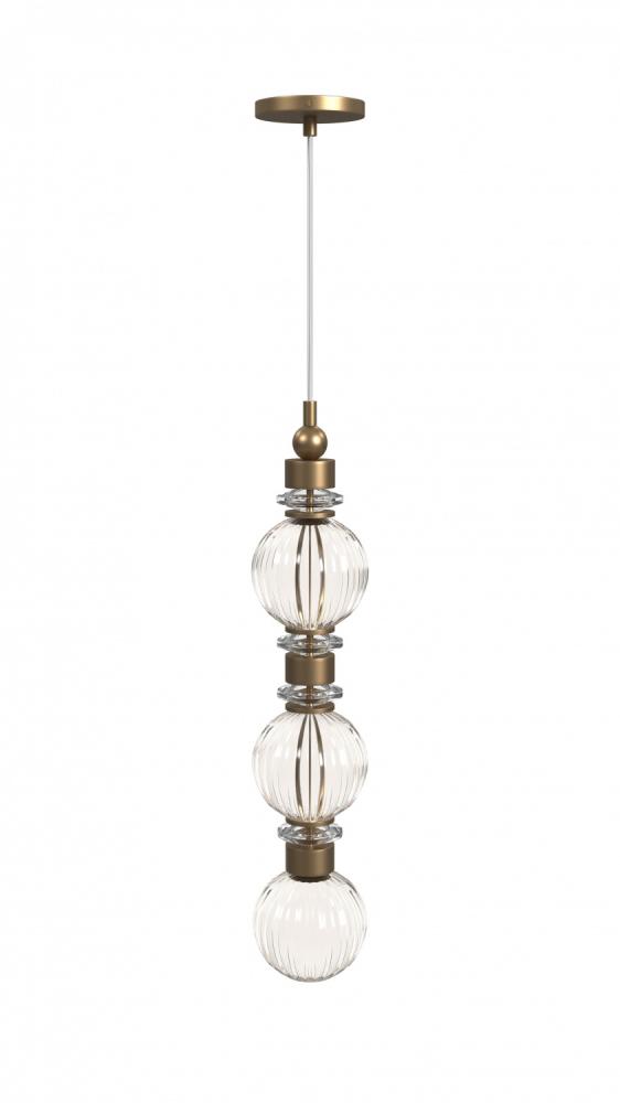 Avra Glass And Metal Pendant