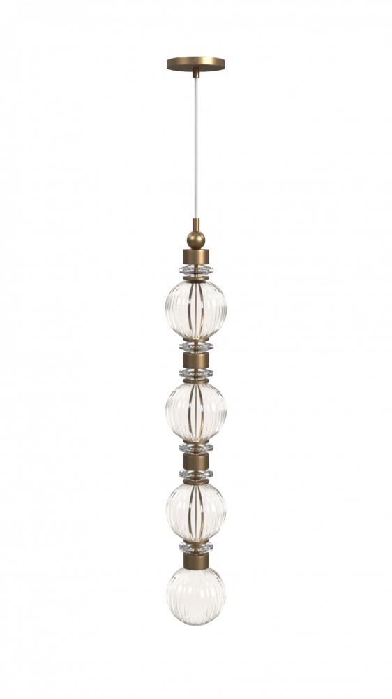 Avra Glass And Metal Pendant