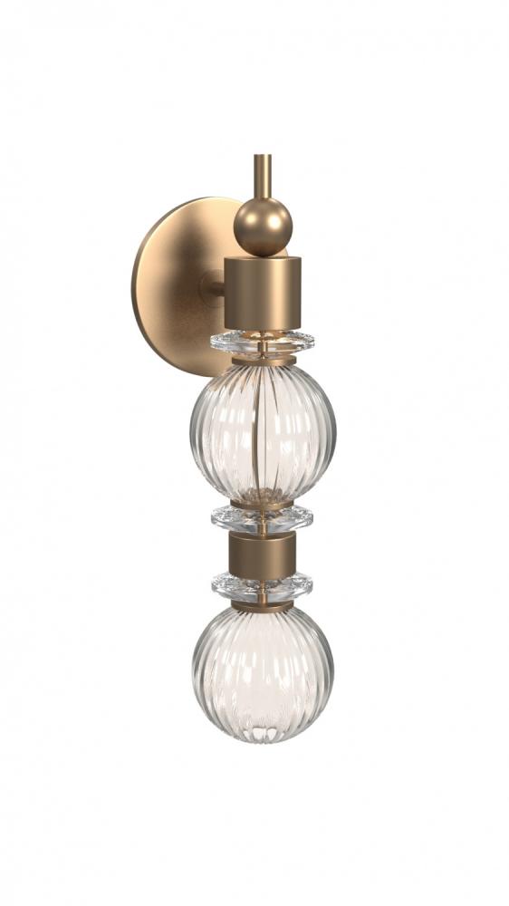 Avra Glass And Metal Wall Sconce
