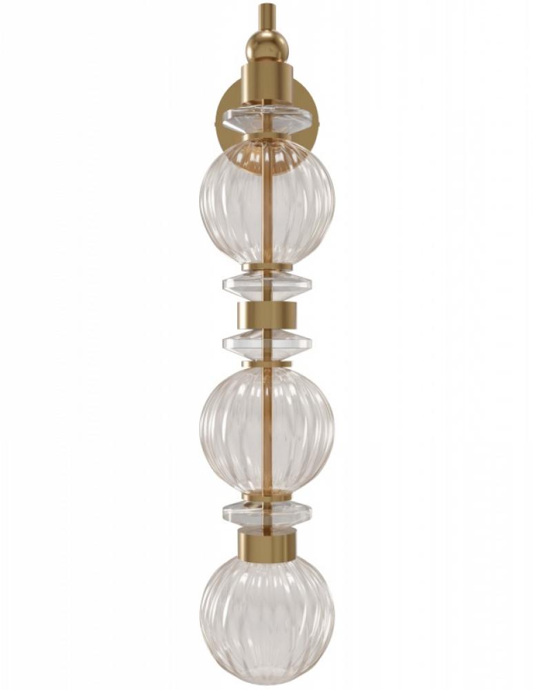 Avra Glass And Metal Wall Sconce