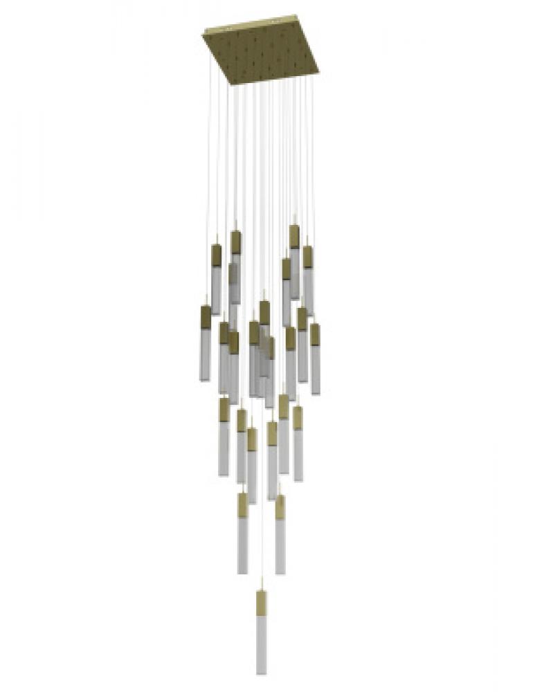 The Original Glacier Snow Collection 25 Light Acyrlic Multi Port Pendant