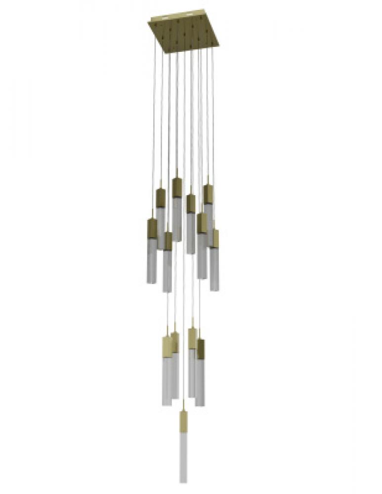 The Original Glacier Snow Collection 13 Light Acyrlic Multi Port Pendant