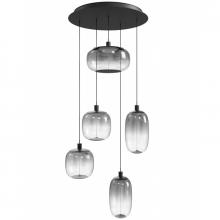 Avenue Lighting HF9175-BK - Monaco 5 Light Multi Port Pendant