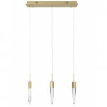 Avenue Lighting HF1900-3-AP-BB - Aspen Collection 3 Light Bubbled Crystal Multi Port Pendant