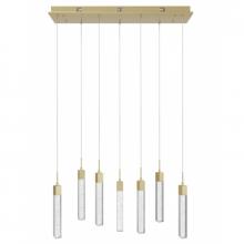 Avenue Lighting HF1900-7-GL-BB - The Original Glacier Collection 7 Light Bubbled Crystal Multi Port Pendant