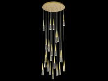 Avenue Lighting HF7725-BB - Encino 25 Light Crystal And Metal Multi Port Pendant