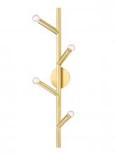 Avenue Lighting HF8884-BB - The Oaks Brushed Brass 4 Light Wall Sconce