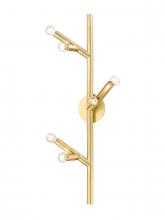 Avenue Lighting HF8886-BB - The Oaks Brushed Brass 6 Light Wall Sconce