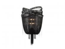 Avenue Lighting HF1609-BLK - Wilshire Blvd. Black Steel Chain Foyear Hanging Fixture