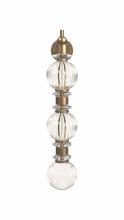 Avenue Lighting HF8900-AB - Avra Glass And Metal Wall Sconce