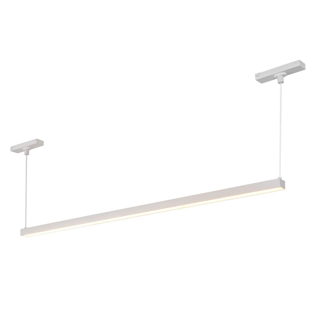 Mira 33-in White Trilo Track Linear Pendant