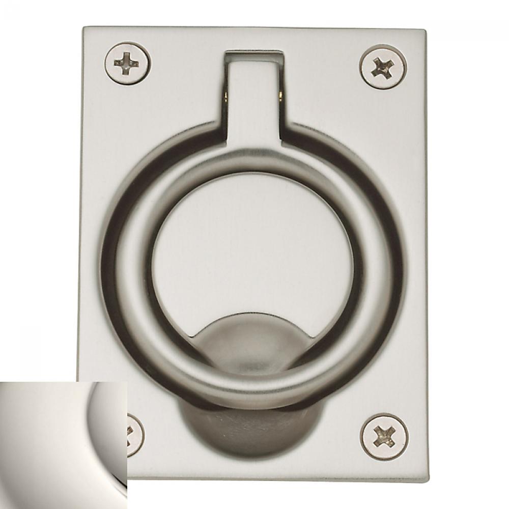 Bladwin Flush Ring Pull Polished Nickle