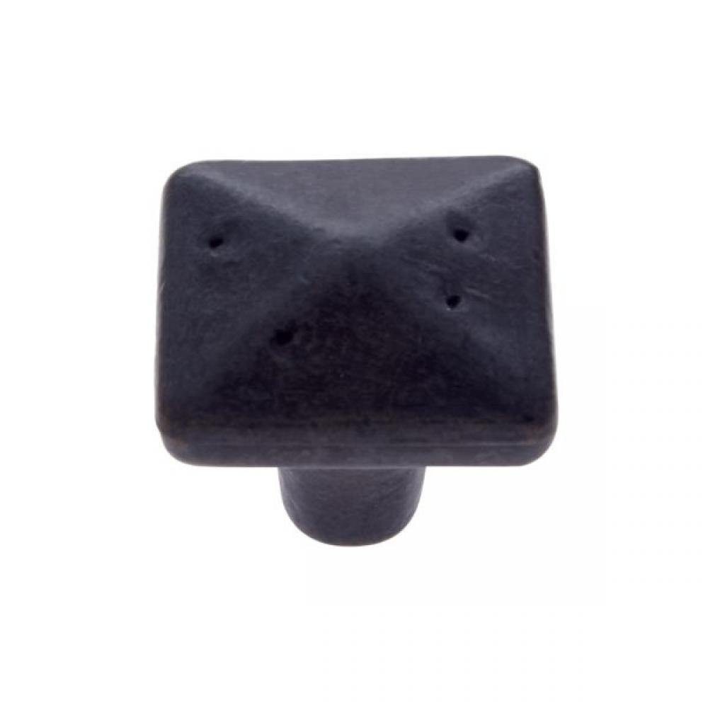 BEDROCK 1-1/4&#8243; Rustic Square Knob