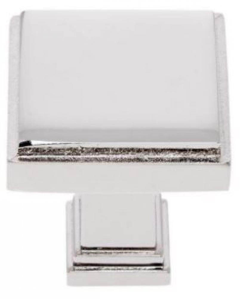 1-1/4? Square Marquee Knob in Polished Nickel