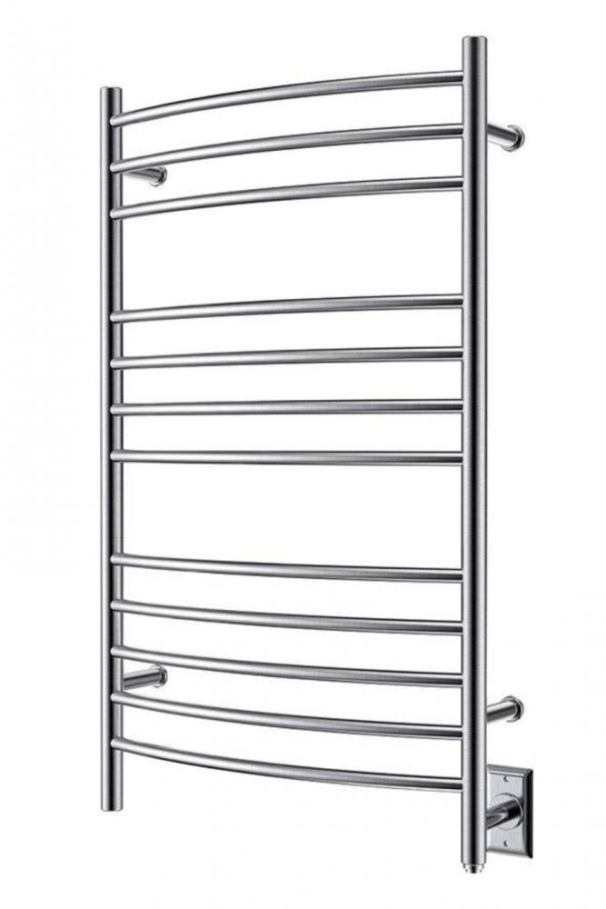 Heatgene 12 Bar Hardwired/Plug-in Towel Warmer Brushed Polish