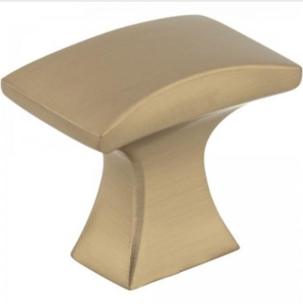 1-1/4" Overall Length Cabinet Knob in Satin Bronze Finish