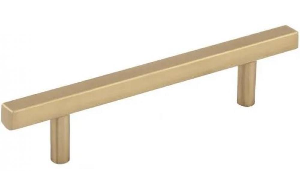 96 mm Center-to-Center Satin Bronze Square Dominique Cabinet Bar Pull