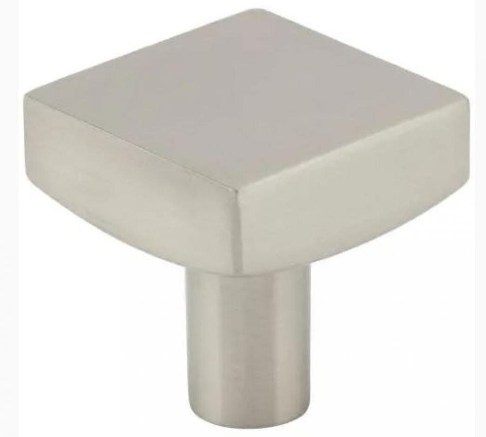 1-1/8&#34; Diameter Square Cabinet Knob in Satin Nickel