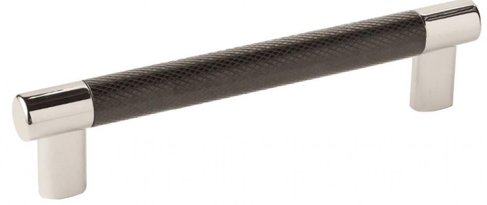 6 5/16&#34; Centers Handle in Polished Nickel/Black Bronze