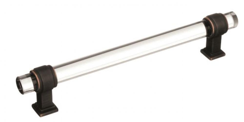 Glacio 6-5/16 Inch Center to Center Bar Cabinet Pull IN OIL RUB BRONZE